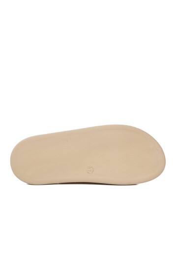 Bej Süet Hafif Slip-On Kadın Terlik 513089 Z