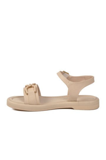 Bej Hafif ComfortSole Taban Kadın Sandalet 35442 Z