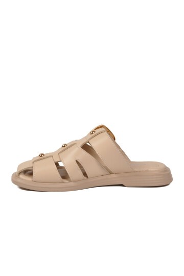 Bej Hafif Slingback Kadın Terlik 322224 Z