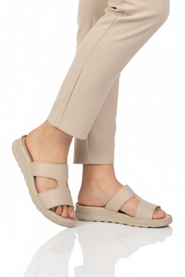 Bej Günlük Ve Yazlık Slip-on Kadın Terlik 673644 Z