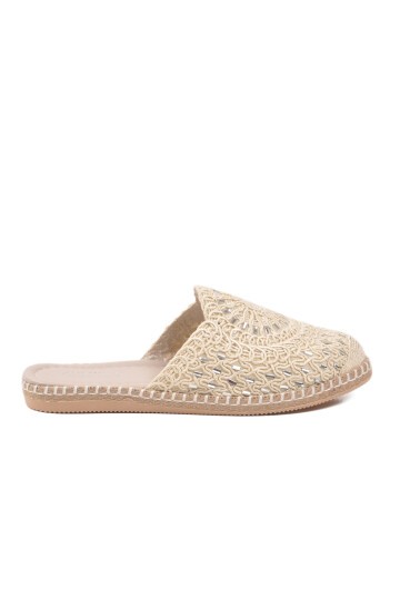 Bej Tekstil Kadın Terlik 473134 Z