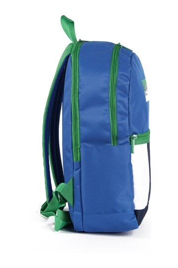 Benetton Mavi-Beyaz-Lacivert Unisex Okul Çantası