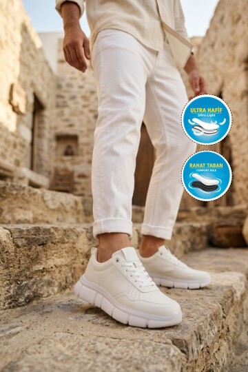 Beyaz ComfortSole Taban Erkek Sneaker 2016 M