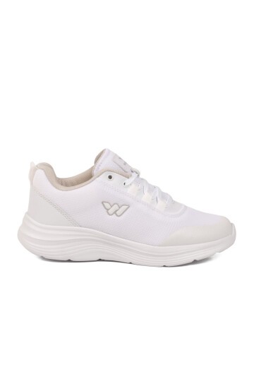 Beyaz Tekstil hafif Unisex Spor Ayakkabı 26111 Pete G