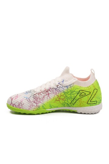 Beyaz-Neon Yeşil Çocuk Halı Saha Ayakkabısı FH-252-153 F
