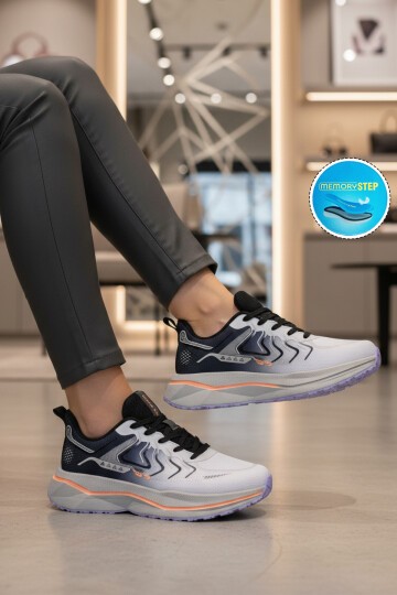 Beyaz Memory Foarm Kadın Spor Ayakkabı PCI-11606 G