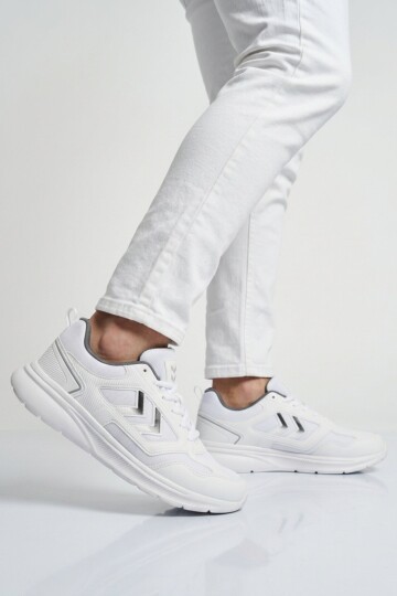 Beyaz-Siyah Rahat Taban Unisex Spor Ayakkabı 900895 Hml II