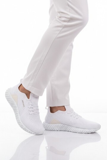 Beyaz Tekstil Hafif Erkek Spor Ayakkabı Pc-30679 M