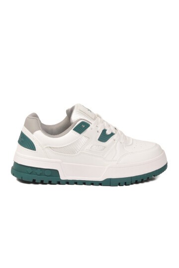 Beyaz-Yeşil Unisex Spor Ayakkabı Benetton BN-12158 G