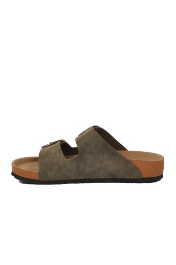 Haki Hafif Kadın Terlik PC-7551 Z