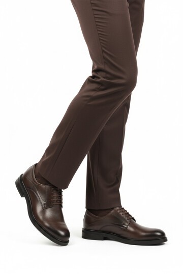 Kahve Hakiki Deri Erkek Günlük Ayakkabı 623 M