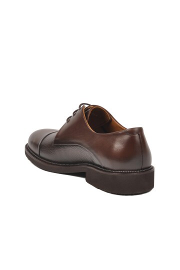 Kahve Hakiki Deri Erkek Günlük Ayakkabı 3264 M