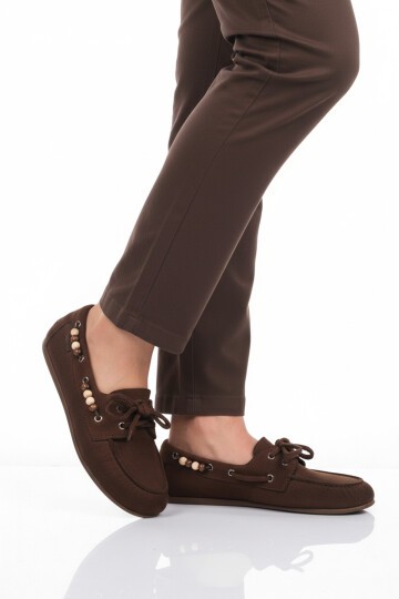 Kahve Süet Kadın Babet 572489 Z