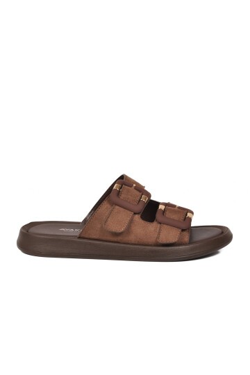 Kahve Süet Hafif Kadın Terlik 513089 Z