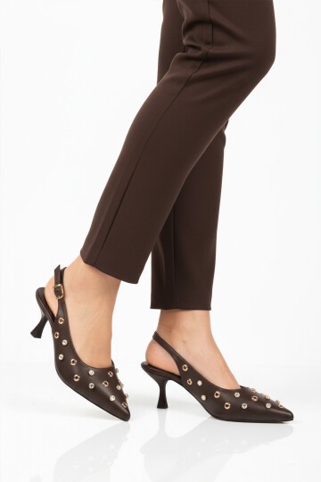 Kahverengi Kadın Abiye Ayakkabı 519150 Z