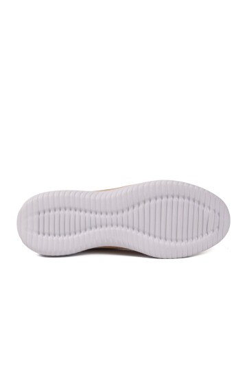 Krem Tekstil Hafif Esnek Kadın Spor Ayakkabı PC-30168 Z