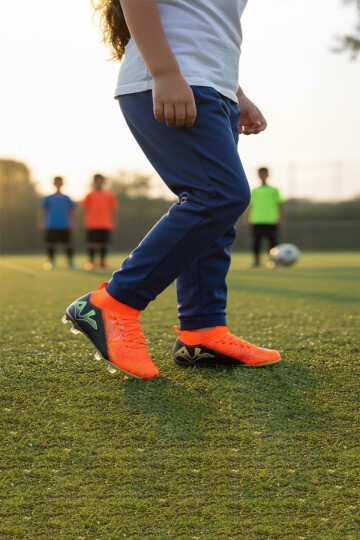 Neon Turuncu-Siyah Çocuk Krampon FK-252-153 F