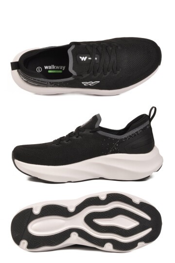 Siyah Beyaz Hafif Memory Foam Yumuşak Taban Erkek Spor Ayakkabı B25RA299 M