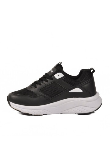 Siyah-Beyaz Yüksek Tabanlı Hafif Unisex Spor Ayakkabı 2105 Z