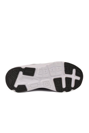 Siyah-Beyaz Yüksek Tabanlı Hafif Unisex Spor Ayakkabı 2105 Z