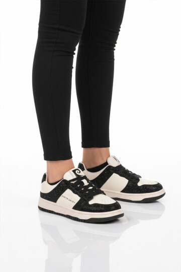 Siyah-Beyaz Kadın Spor Ayakkabı PCI-11505 G