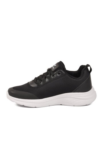 Siyah-Beyaz Tekstil Hafif Unisex Spor Ayakkabı Pete G