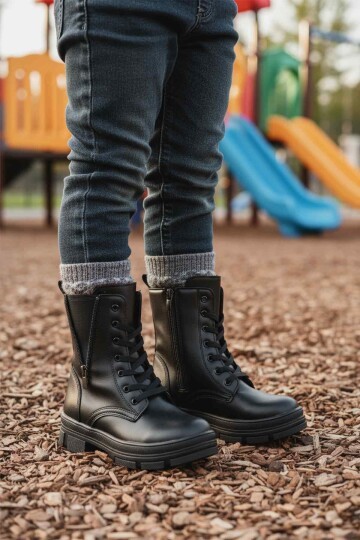 Siyah Cilt Çocuk Bot G-1001 F