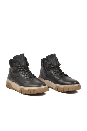 Siyah Hakiki Deri Erkek Bot Marcomen AirBagSole 152-20404-2 M