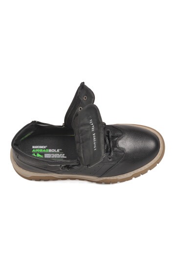 Siyah Hakiki Deri Erkek Bot Marcomen AirBagSole 152-20404-2 M