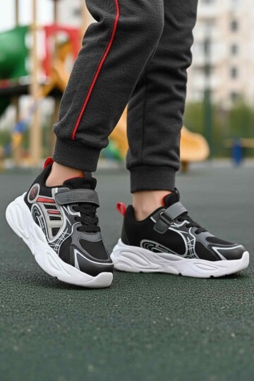 Siyah-Kırmızı Çocuk Spor Ayakkabı Kelsy F