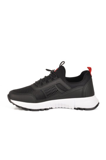 Siyah-Kırmızı Tekstil Unisex Spor Ayakkabı Nans 6006 G