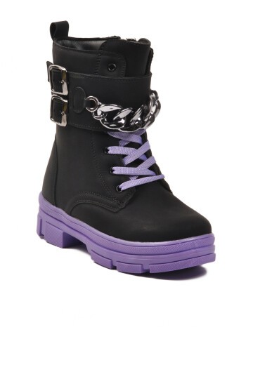 Siyah-Lila Çocuk Bot G-1001 F