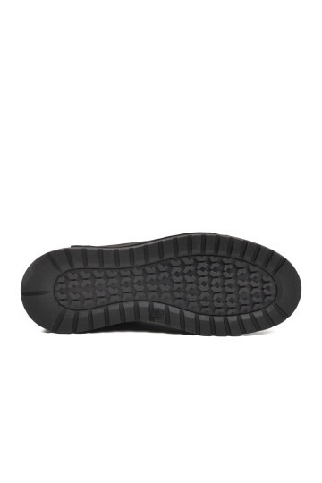 Siyah Nubuk Hakiki Deri Erkek Günlük Ayakkabı 138 M