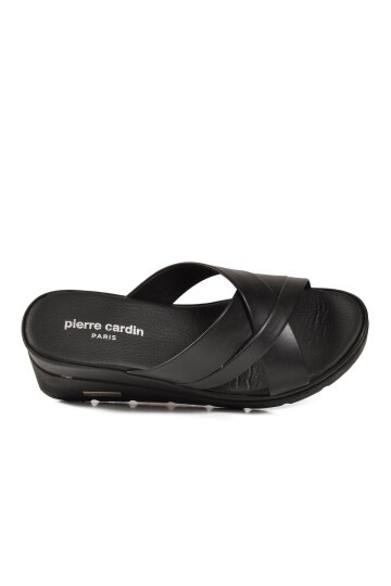 Siyah Topuklu Kadın Terlik PC-7477 Z