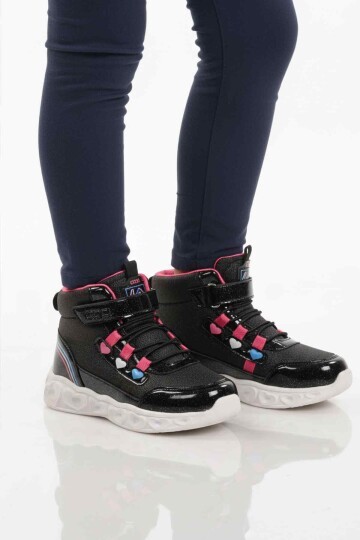 Siyah Kız Çocuk Bot Kids F