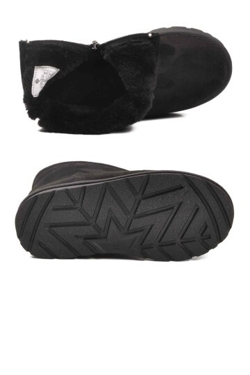 Siyah Süet Çocuk Bot 2096 P