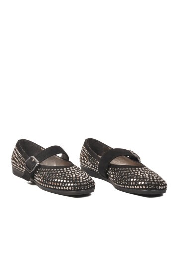 Siyah Taşlı Kadın Günlük Ayakkabı PC-55213 Z