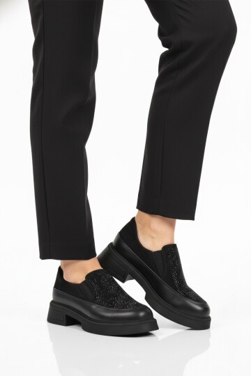 Siyah Kadın Günlük Ayakkabı PC-55216 Z