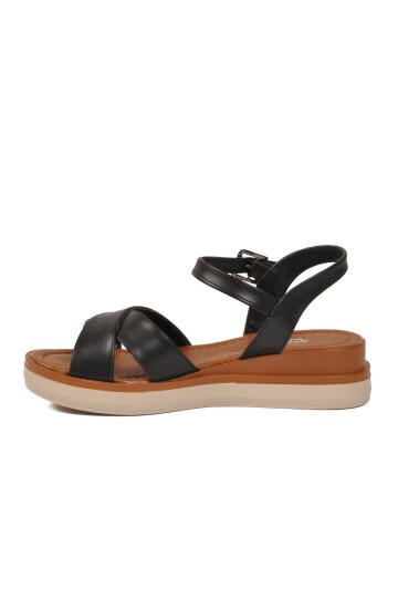 Siyah Hafif Slingback Kadın Sandalet 335332 Z