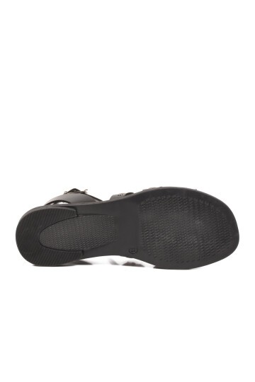 Siyah Slingback Kadın Sandalet 335337 Z