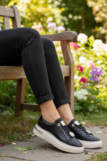 Siyah Kadın Spor Ayakkabı 431156 Z