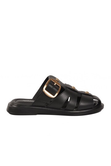 Siyah Slingback Kadın Terlik 322224 Z