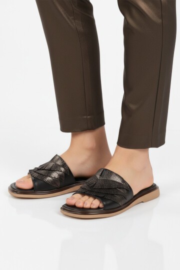 Siyah Hafif Kadın Terlik PC-54624 Z