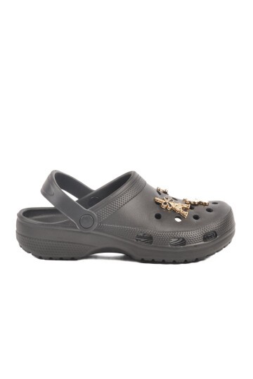 Siyah Suni Deri Unisex Terlik 606 Z