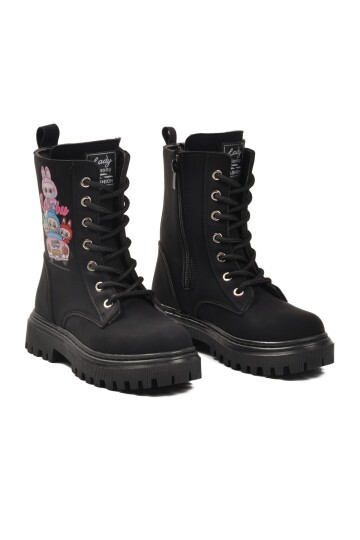 Siyah Zümrüt Çocuk Bot Lady Classy 2005 F