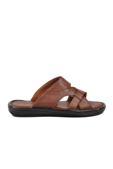 Taba Hakiki Deri ComfortSole Taban Erkek Terlik 8521 M