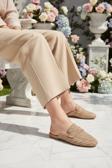 Taba Triko Hafif Kadın Terlik 335391 Z