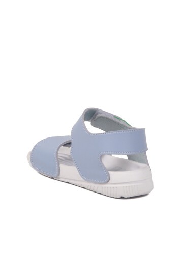 Bebe Mavisi Cırtlı Hafif Rahat Bebek Sandalet
