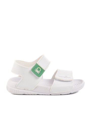 Beyaz Cırtlı Hafif Rahat Bebek Sandalet