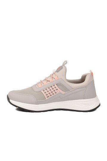 Buz-Pudra Hava Alabilen Tekstil Esnek Unisex Spor Ayakkabı 9060 G